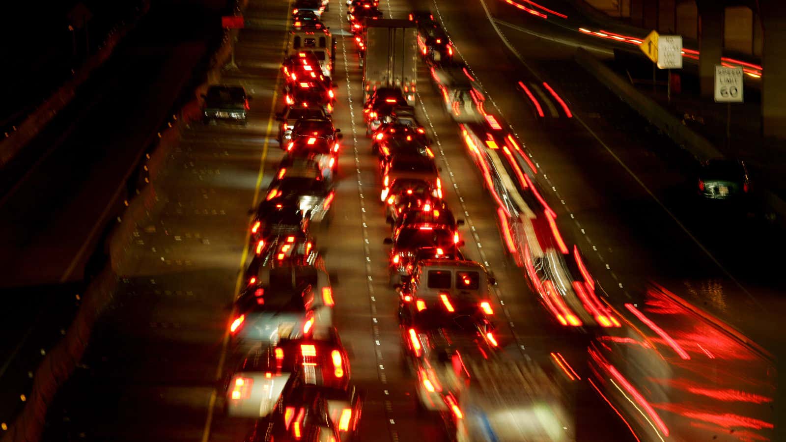 Thousands of cars try to evacuate to Dallas in advance of Hurricane Rita, in 2005.