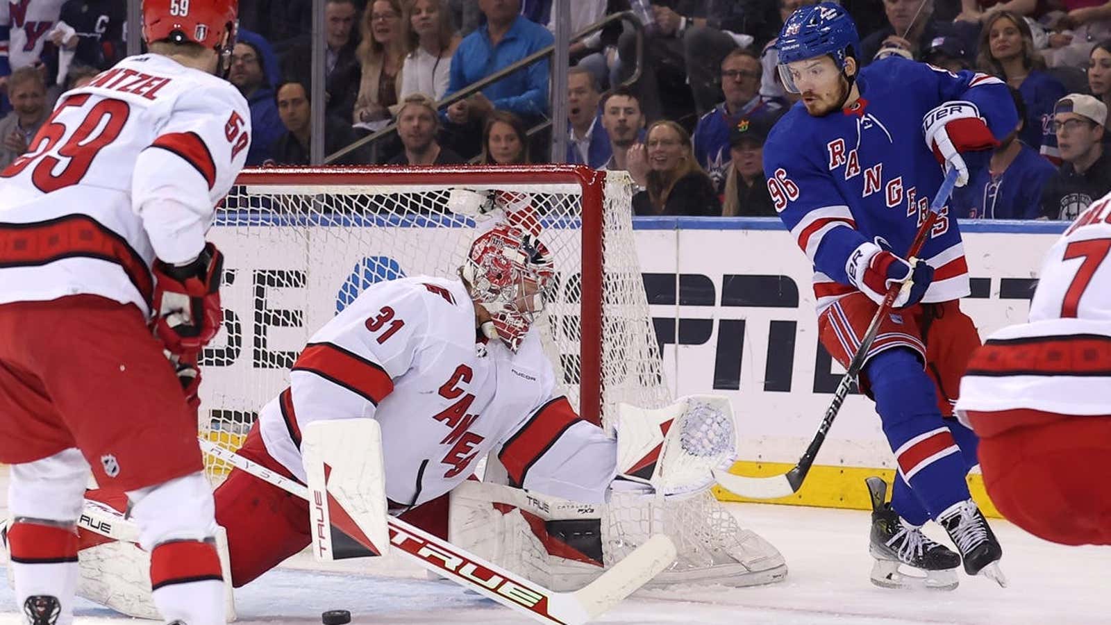 Image for Special teams favoring Rangers as series shifts to Carolina