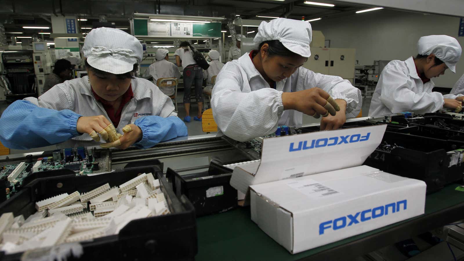 Foxconn already produces some electronics under its own brand name.