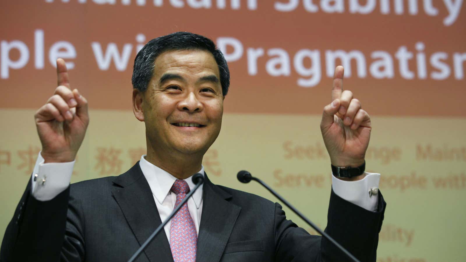 C.Y. Leung appears to be following the above directions