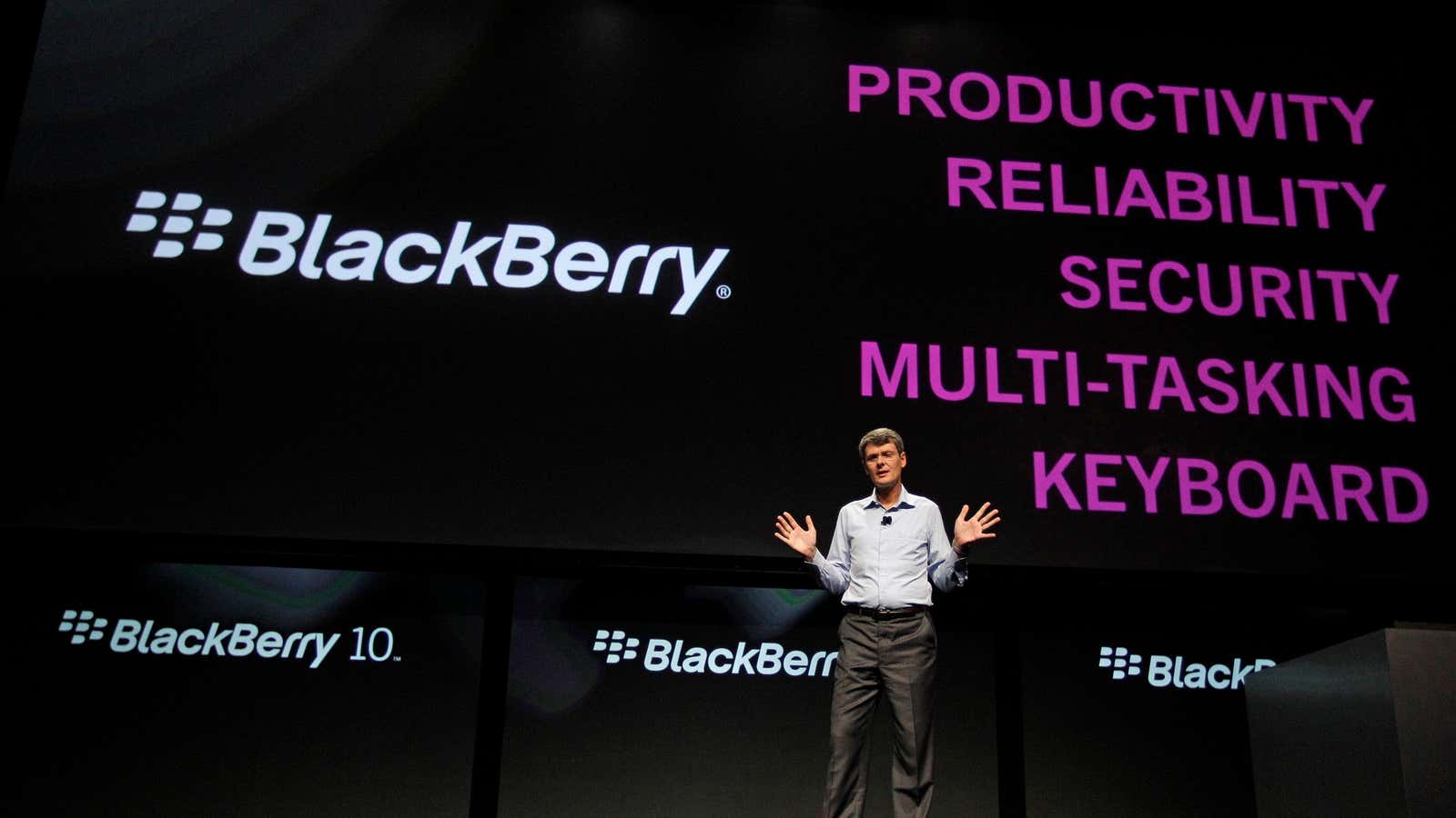 There are so many reasons to love the new Blackberry, argues RIM CEO Thorsten Heins at the most recent Blackberry developer’s conference.