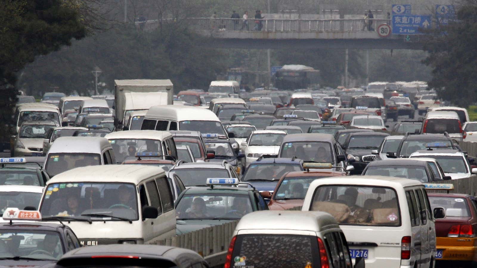 Beijing traffic could definitely use some management.