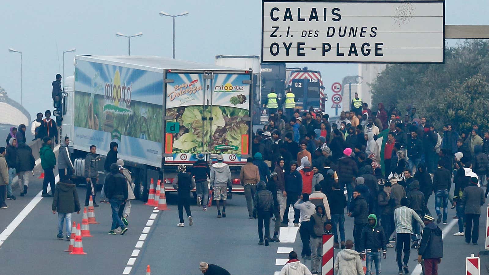 Towards the tunnel, they march.