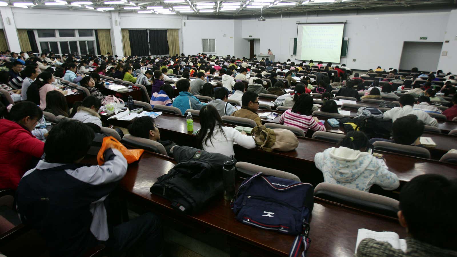 Community college classrooms are filling up, but those seats empty out pretty quickly.