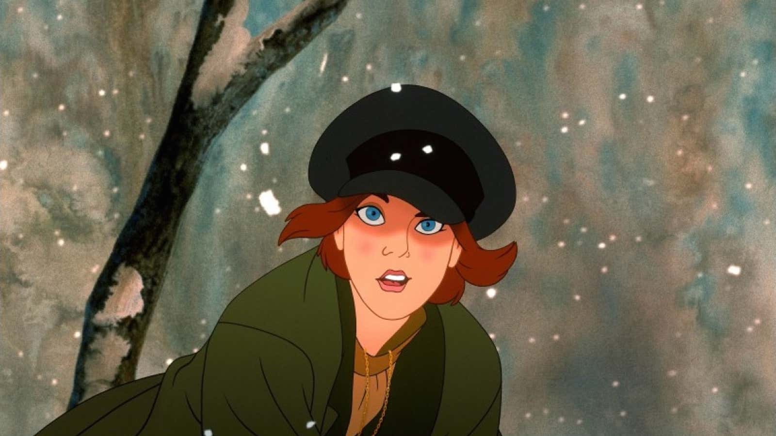 From the 1997 animated feature, “Anastasia.”