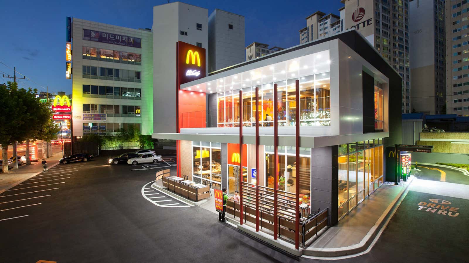 A McDonald’s outlet in Deagu, South Korea.