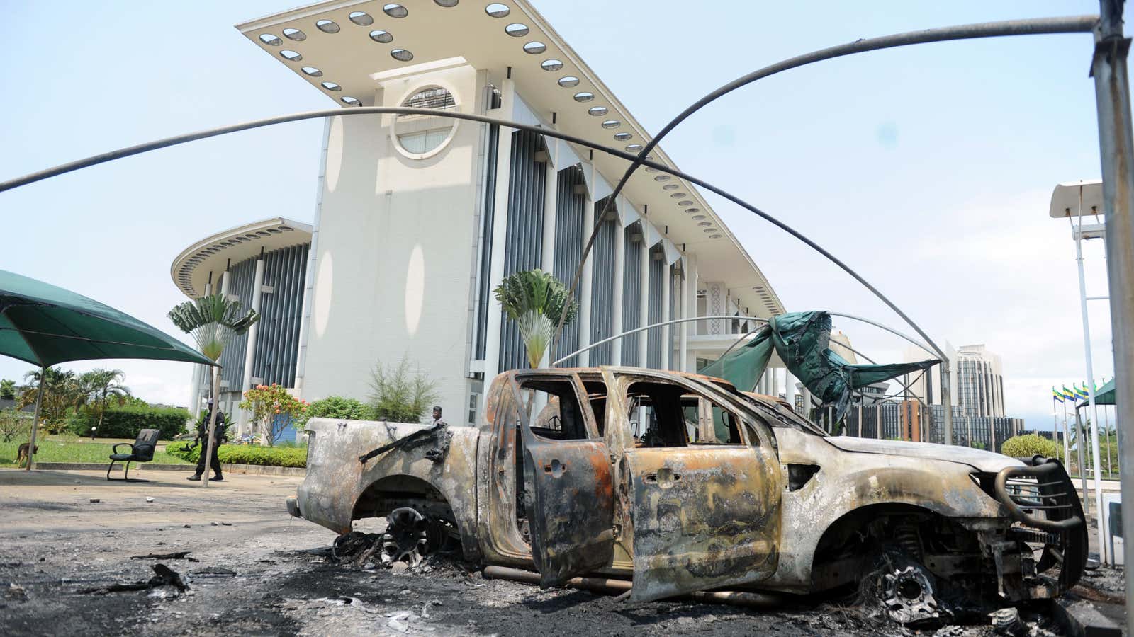 Protests in Gabon after the elections