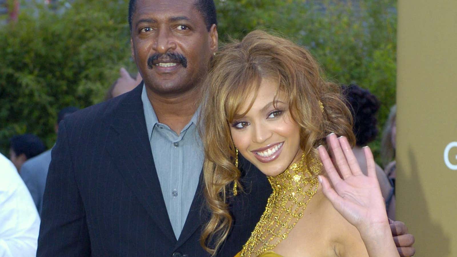 Mathew Knowles with his daughter Beyoncé in 2004.