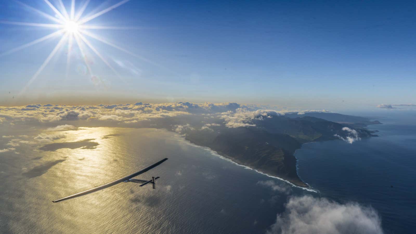 Solar Impulse, the first solar-powered plane to circumnavigate the globe.