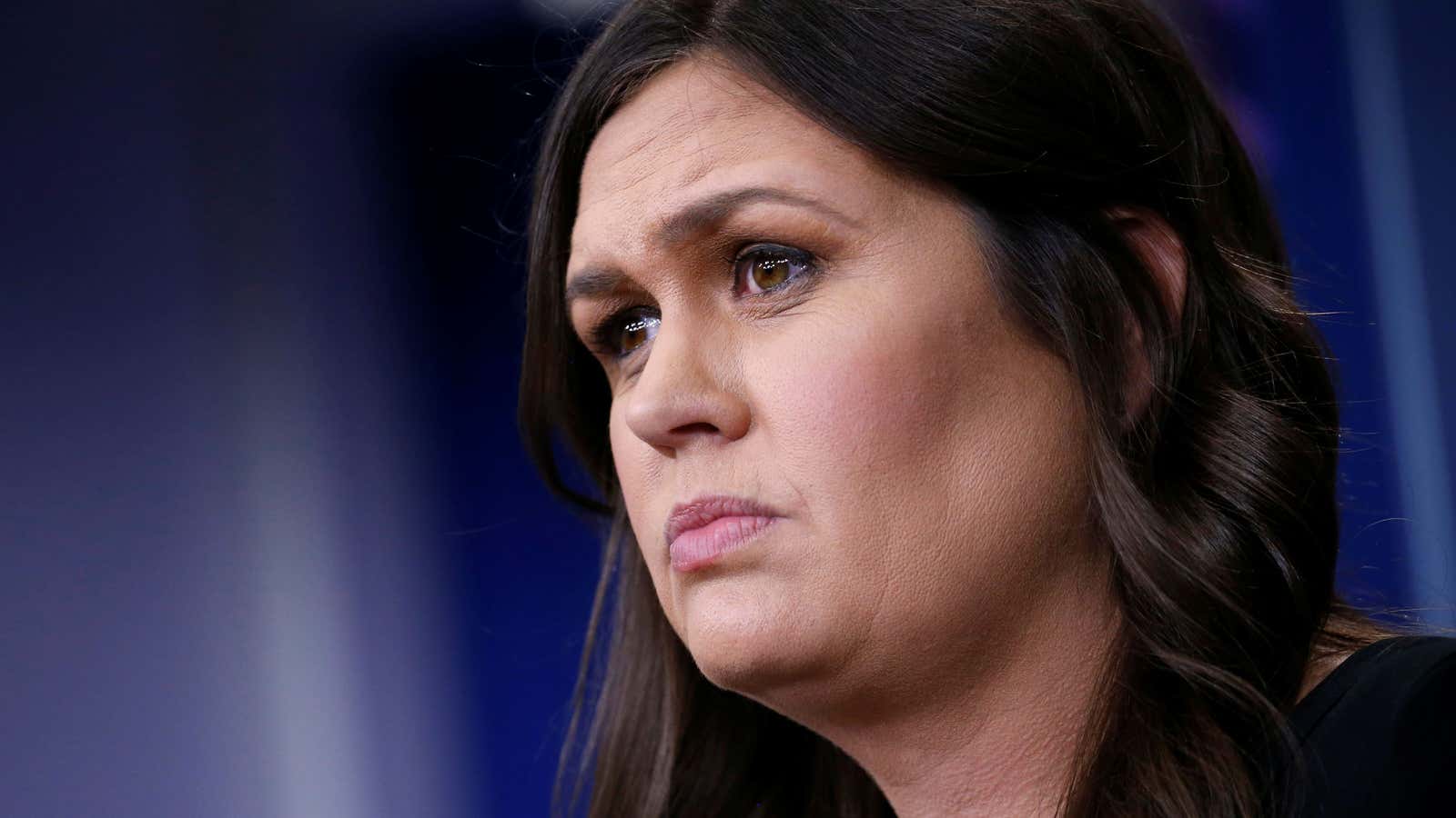 Sarah Huckabee Sanders, US White House Press Secretary, is no ordinary customer.