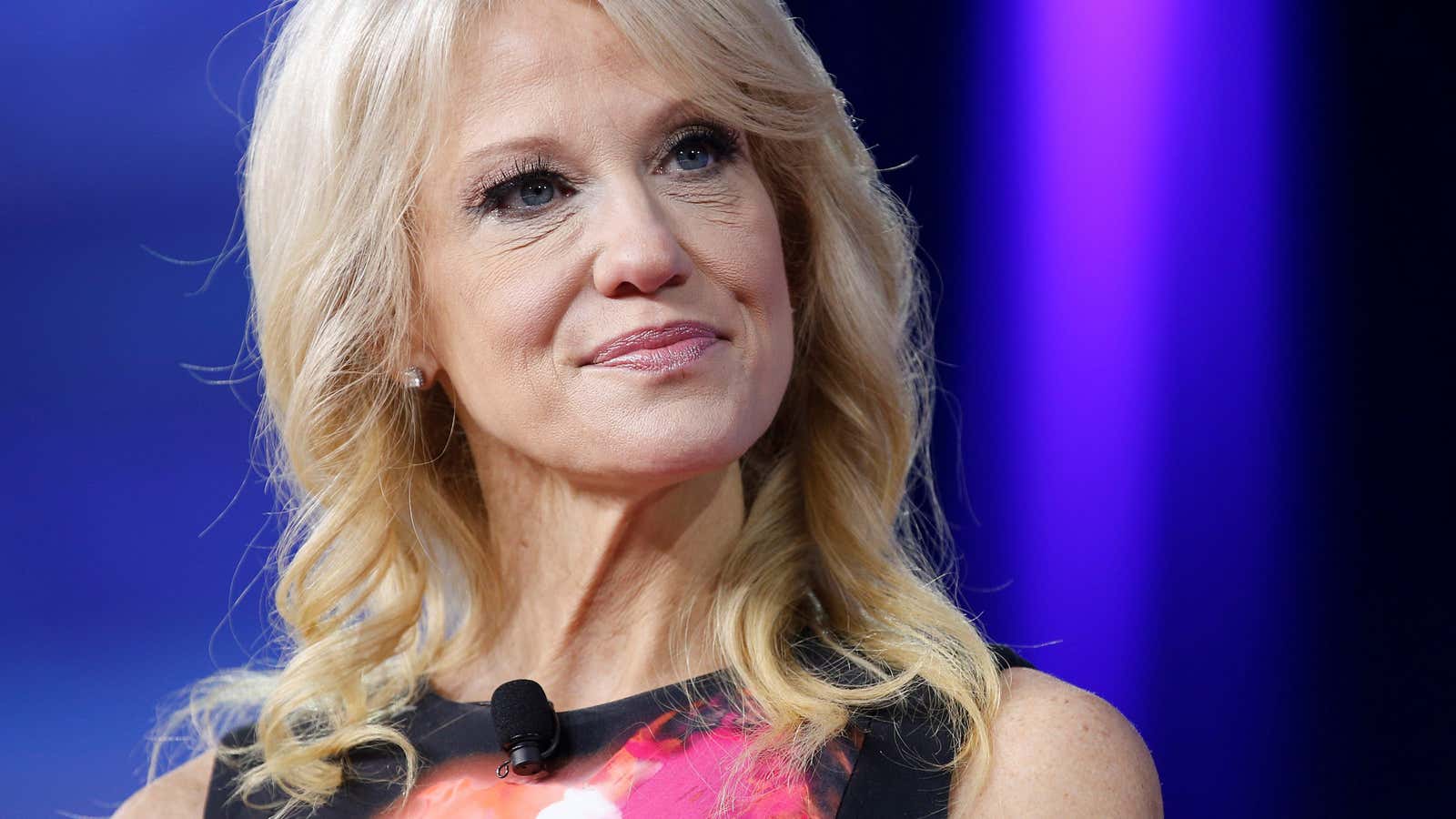 White House Senior Advisor Kellyanne Conway speaks during the Conservative Political Action Conference (CPAC) in National Harbor, Maryland, U.S., February 23, 2017.