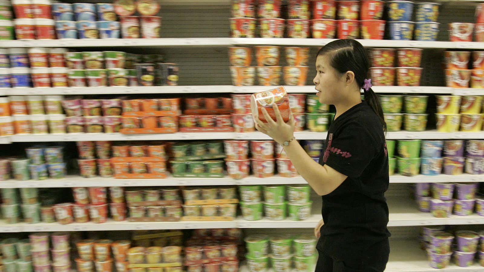 Instant noodles, the king of China’s packaged, processed foods.