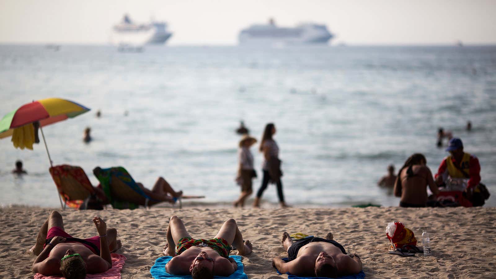 These people are only on this beach because House of Cards wouldn’t stream outside of their home country.