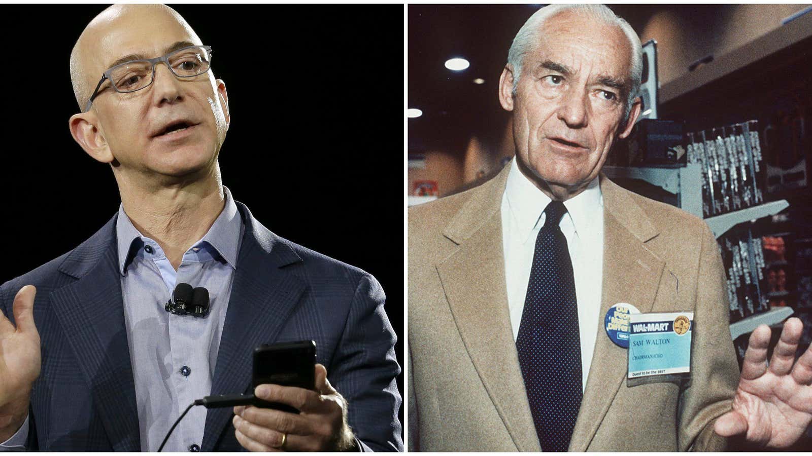 Bezos and Walton: Retail guys.