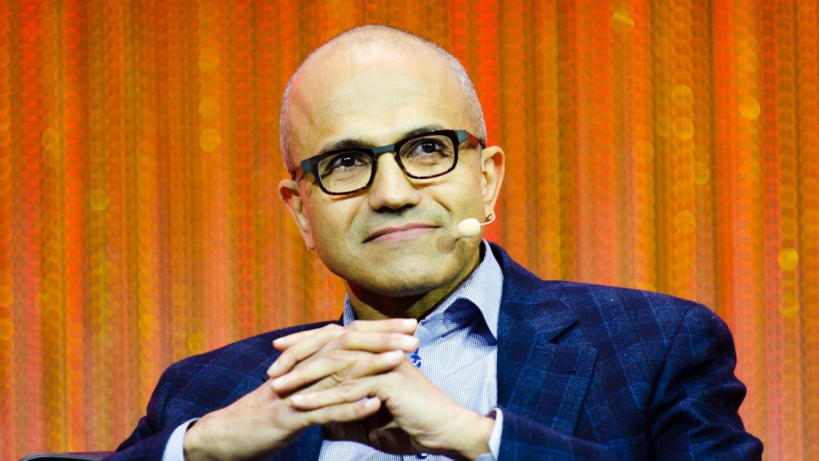 Satya Nadella, named Microsoft CEO today, would not have been a contender a few years ago.