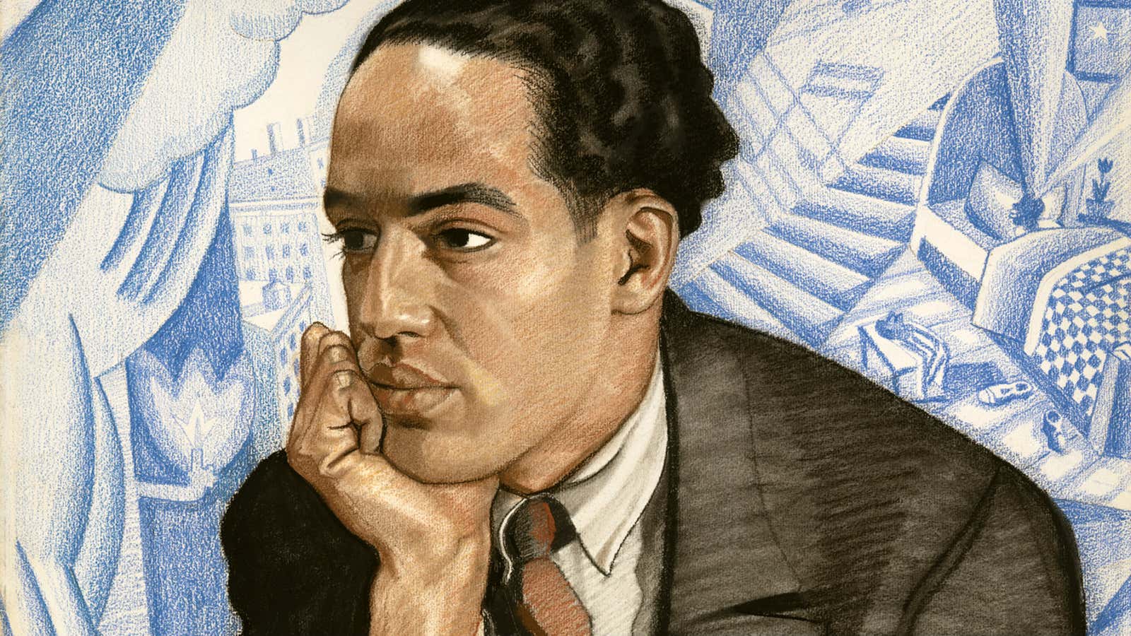 American poet Langston Hughes was born today in 1902.