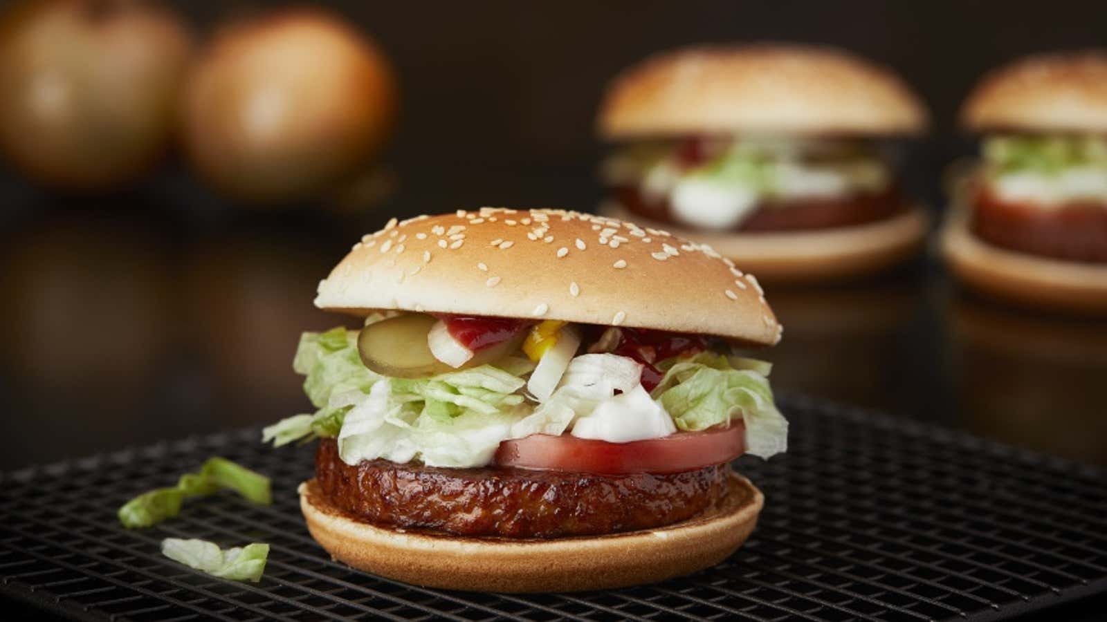 McDonald’s adds a vegan option.