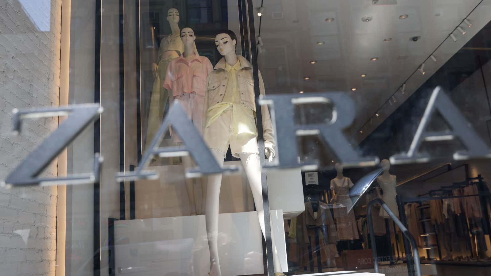 Fast-fashion companies such as Zara could be at risk if climate-conscious shoppers start buying less clothing.