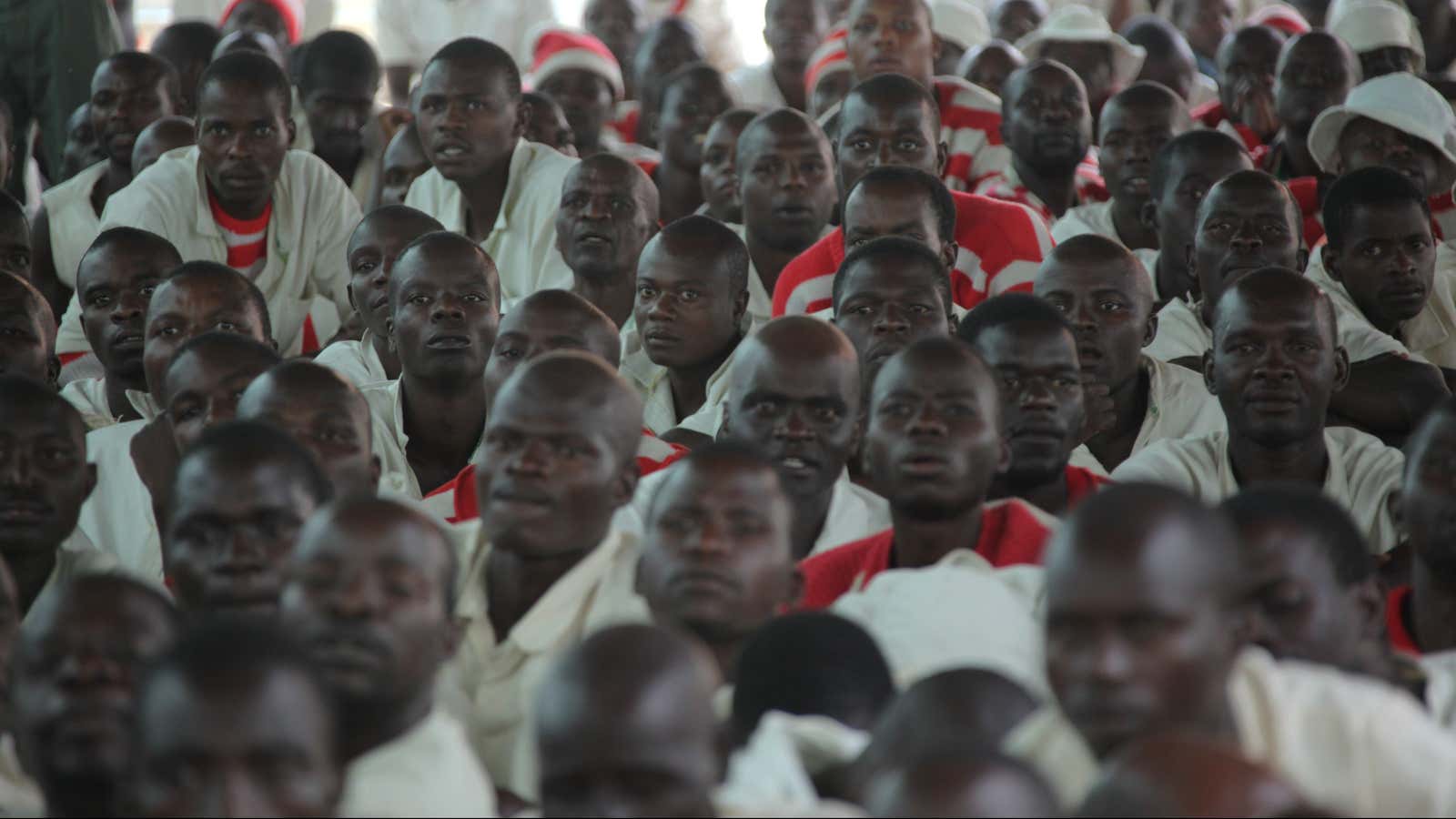 Inmates at the Harare Central Remand Prison.