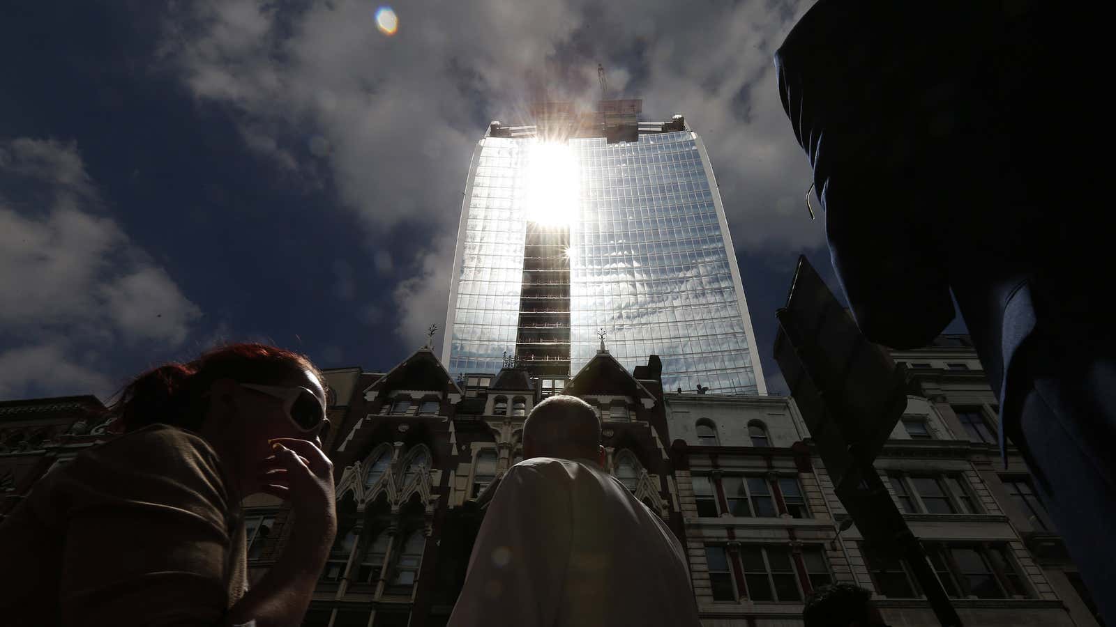 London’s Walkie Talkie generates some of its own power using fuel cells.