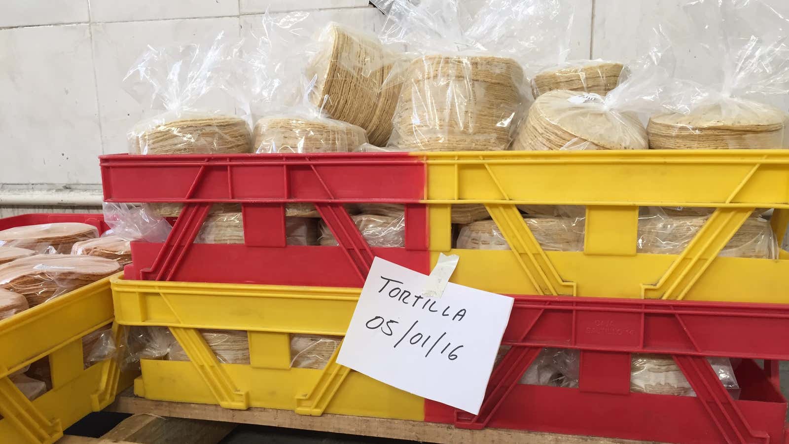 Tortillas y más tortillas.