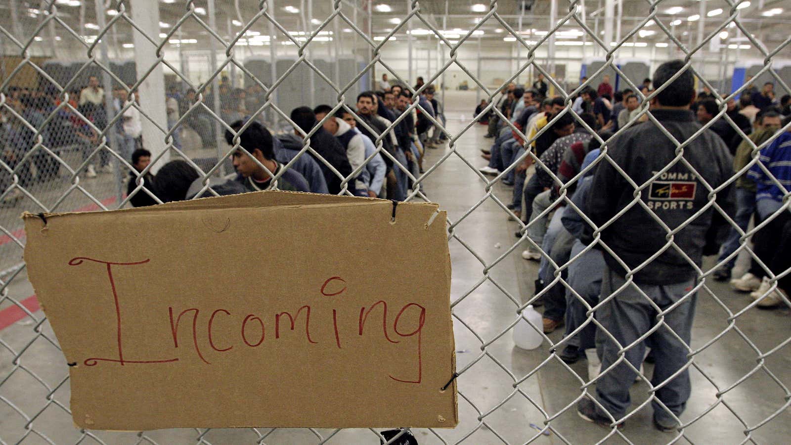 Get in line. (Reuters/Jeff Topping)