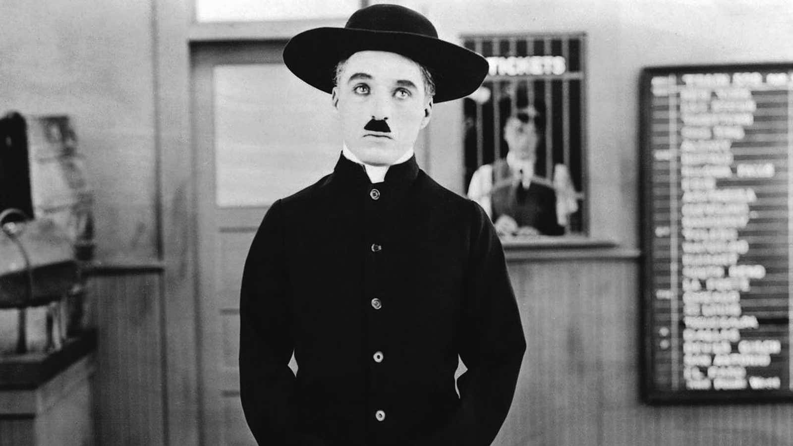 Charles Chaplin’s “The Pilgrim”, 1923.