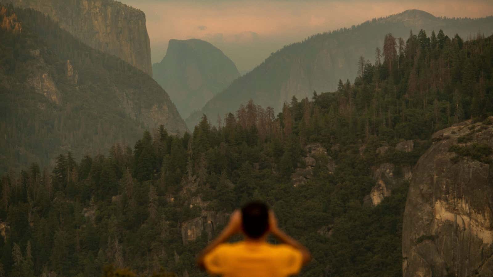 This summer’s hot, dry weather led to wildfires near Yosemite National Park, shutting the park down for days.