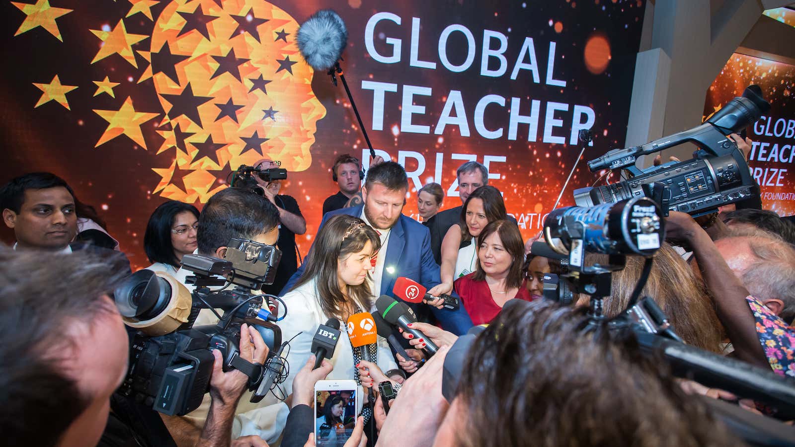 Maggie MacDonnell, center.