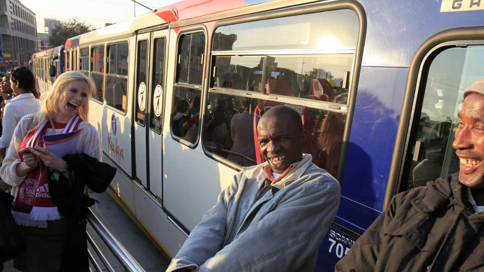 Johannesburg’s Rea Vaya bus system.