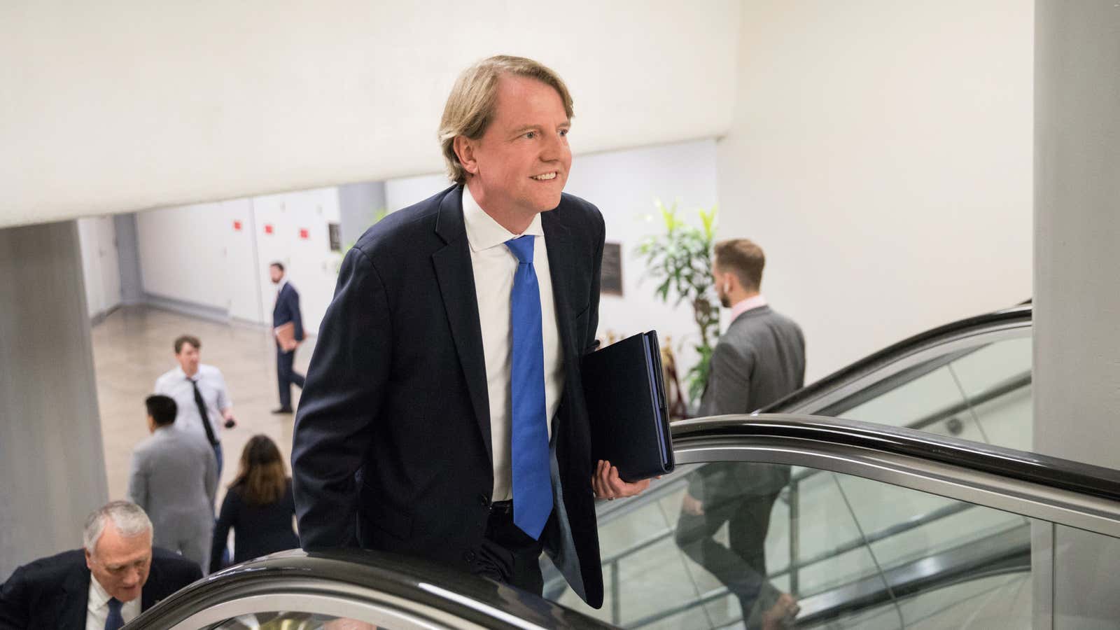 McGahn in August 2018 in the US Capitol building.