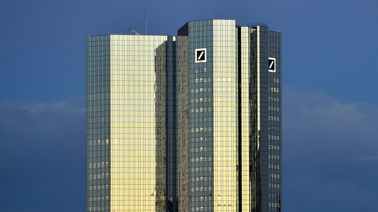 Deutsche Bank headquarters in Frankfurt.