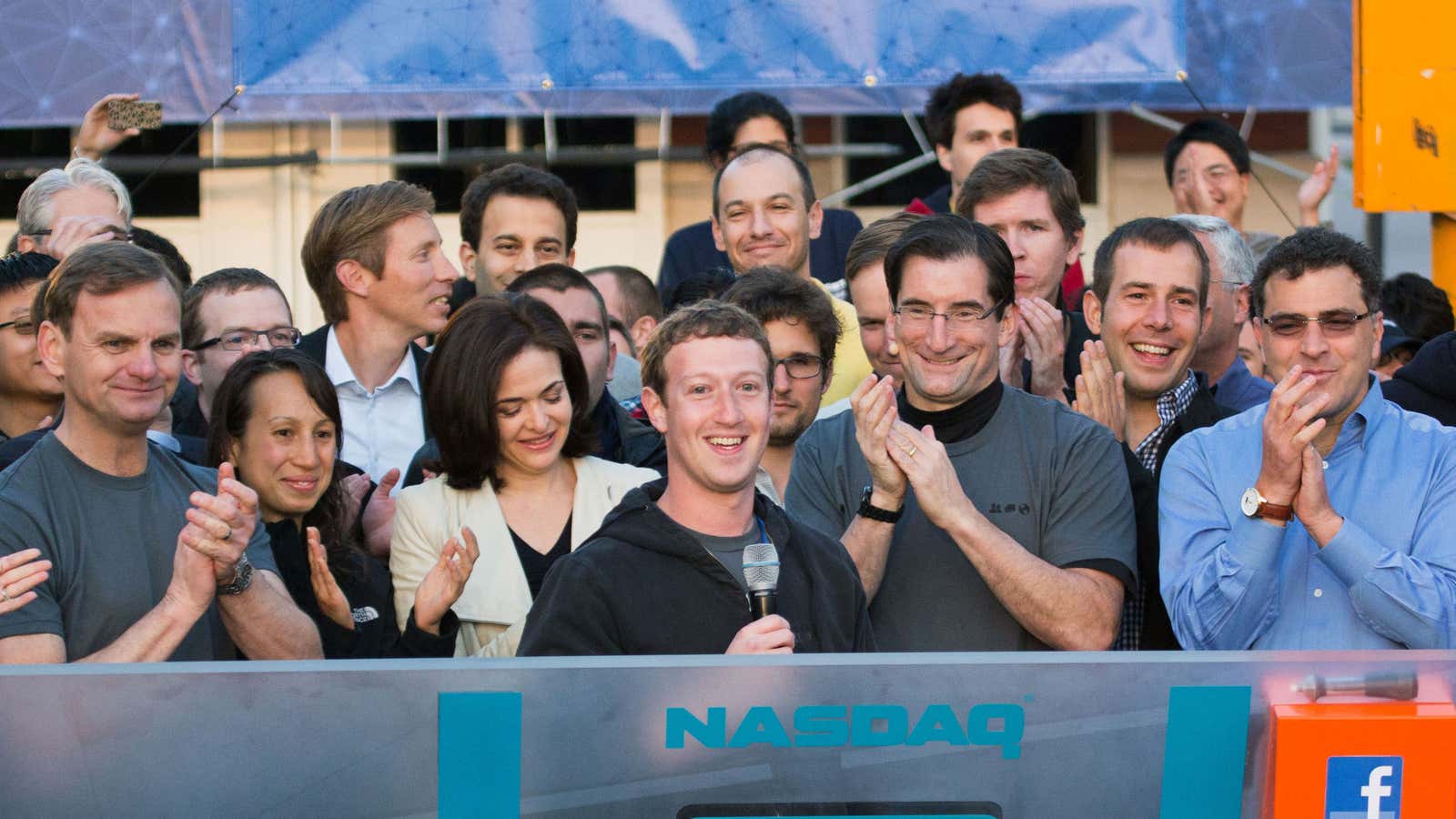 Investors who bought shares in its IPO haven’t been as cheery as these Facebook executives.