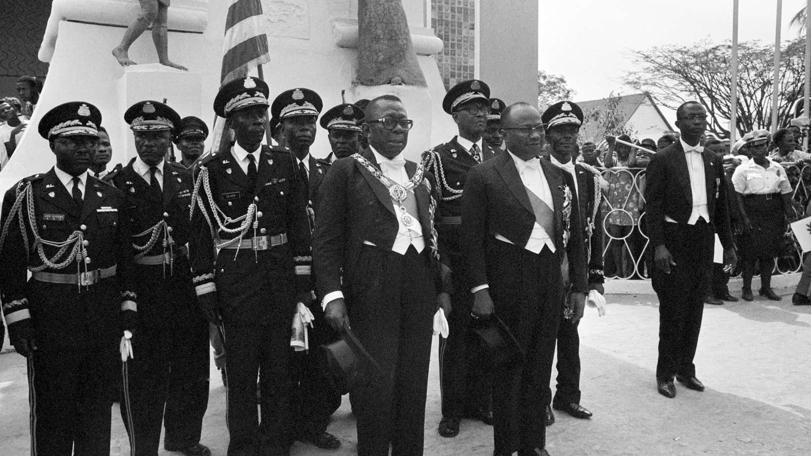 Liberia’s William Tubman (front left) wasn’t inclusive