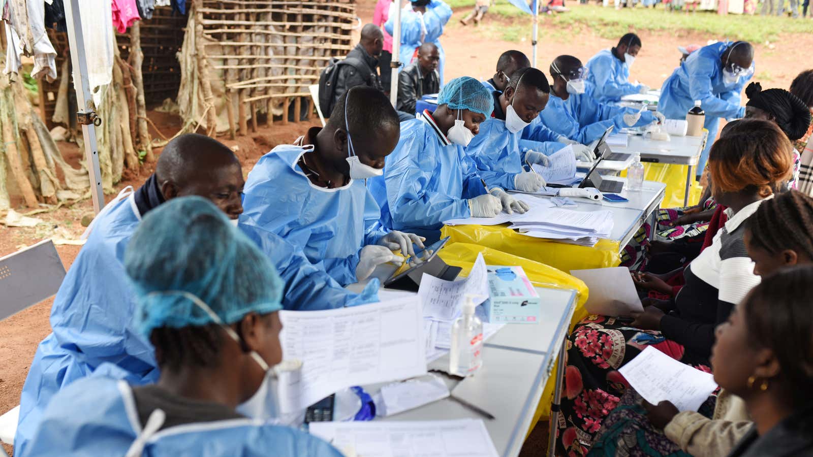 Vaccine drives like the one against Ebola in the DRC in 2018 mean African healthcare workers are well-prepared for coronavirus vaccine drives.