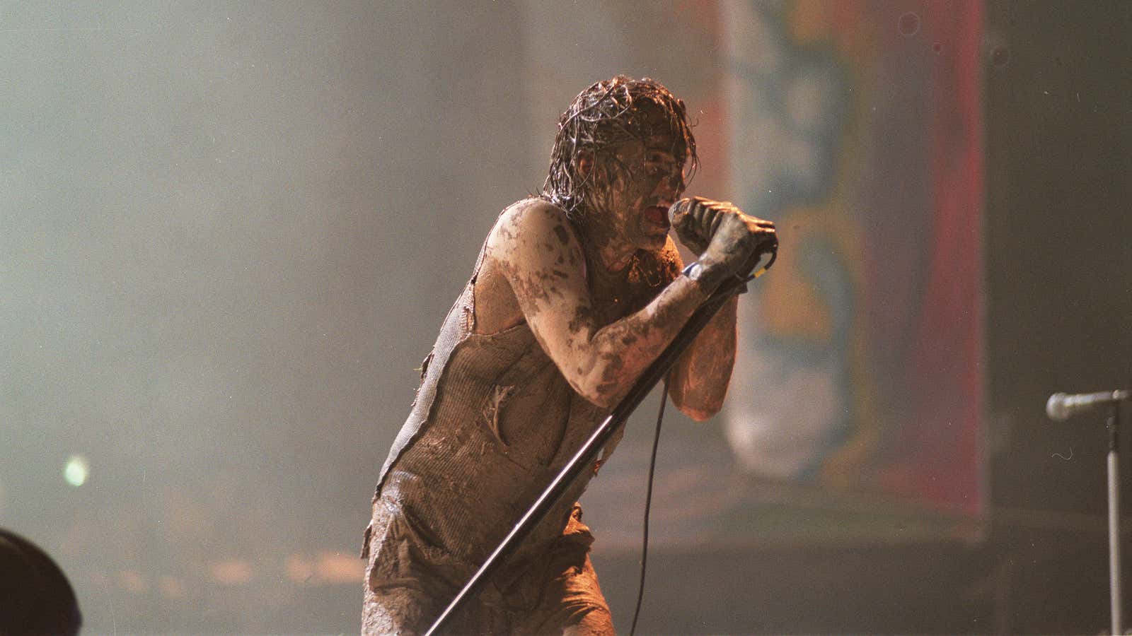 Trent Reznor at Woodstock in 1994.