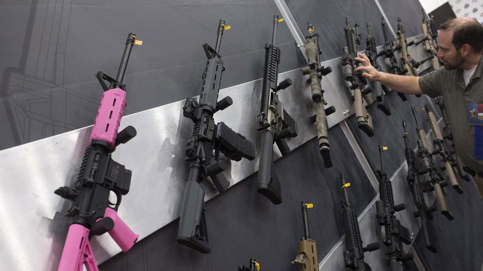 And yes, you can still buy an assault rifle in hot pink.