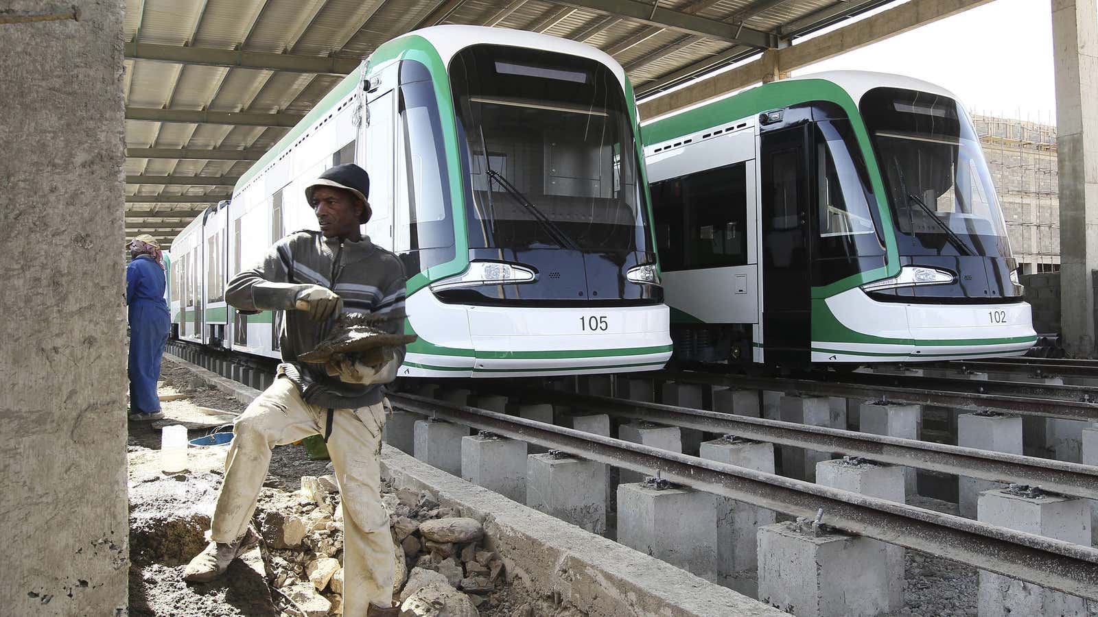 The Chinese-backed  metro rail system in Addis Ababa has been well used since launch.