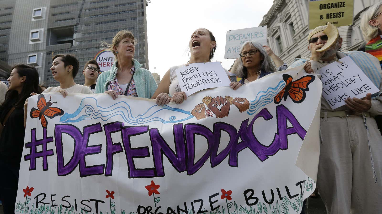 Pro-DACA protestors in California