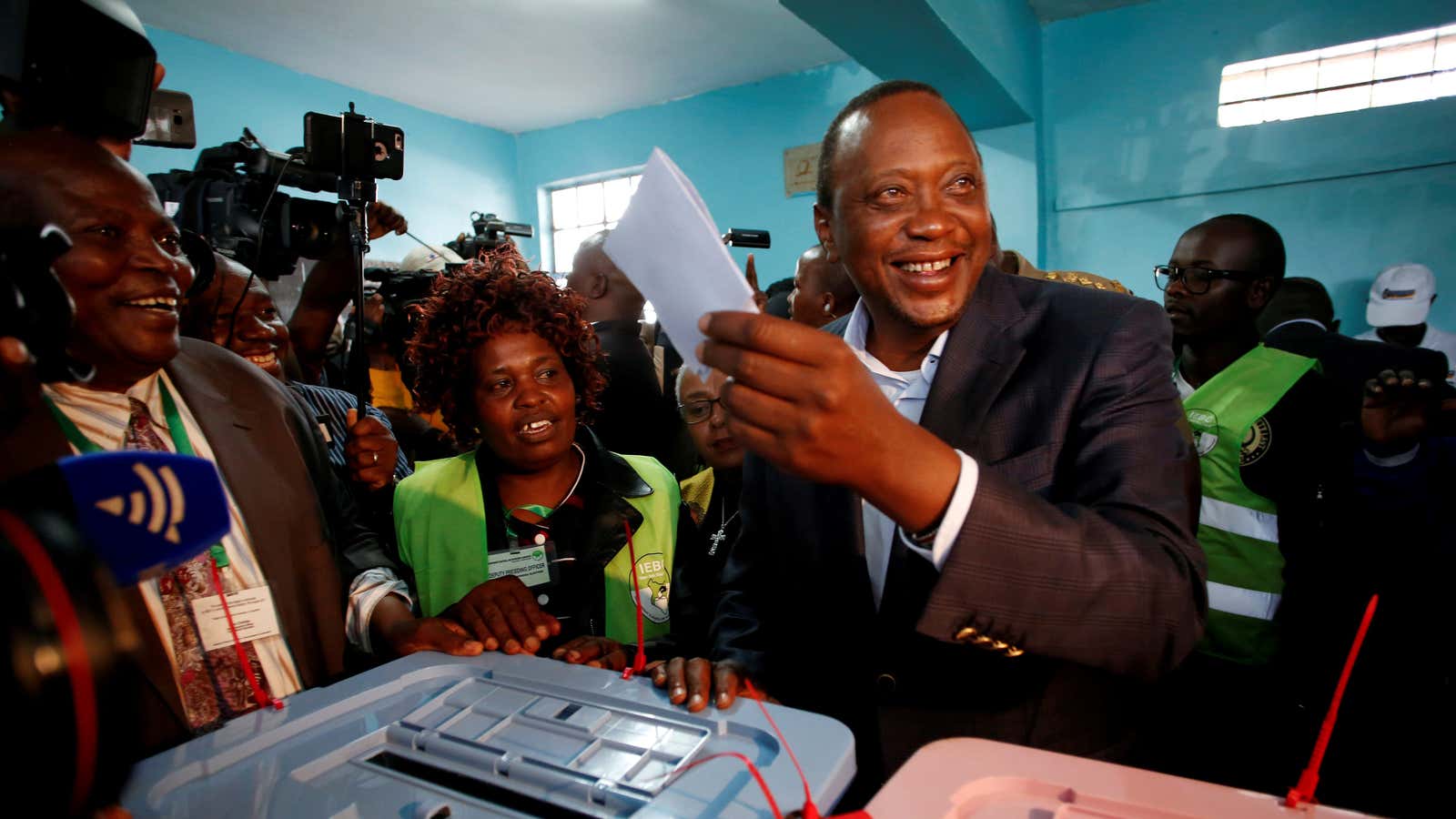 Cambridge Analytica ran “just about every element” of Kenyatta’s campaign.