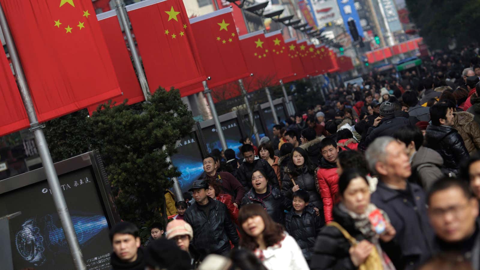 The Chinese New Year shopping frenzy that probably distorted closely watched manufacturing data for February.