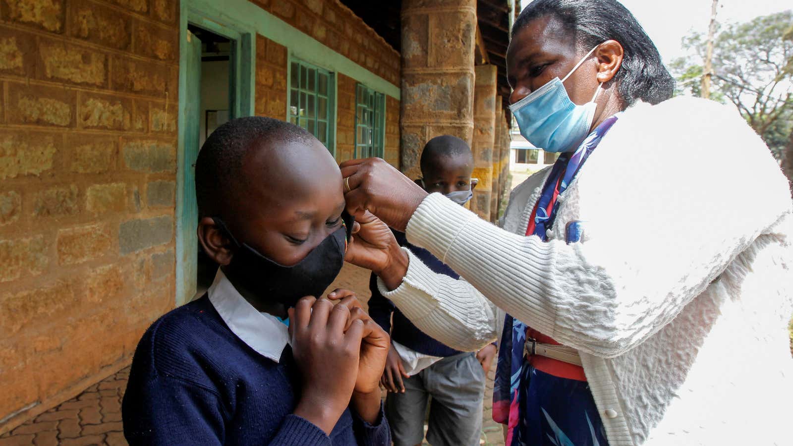 Protecting school children in Kenya.