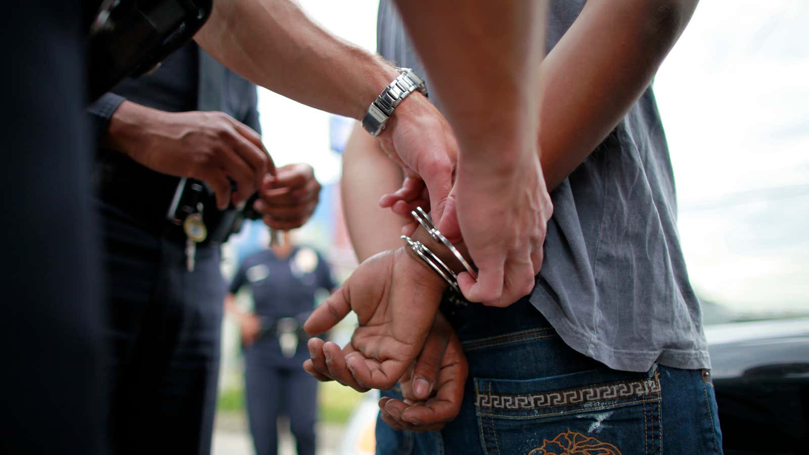 Officers arrest a Los Angeles man suspected of stealing his girlfriend’s car.