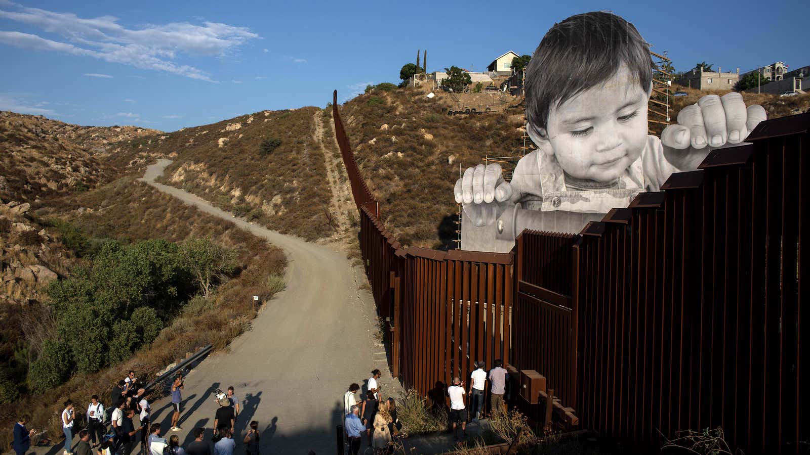 The installation, seen from Tecate, Calif.