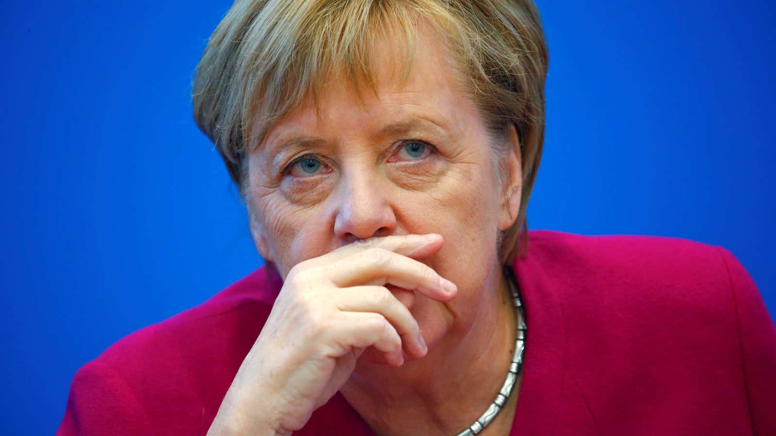 German Chancellor Angela Merkel attends a board meeting following the Hesse state election in Berlin, Germany, October 29, 2018. REUTERS/Hannibal Hanschke – RC18A22E2F80