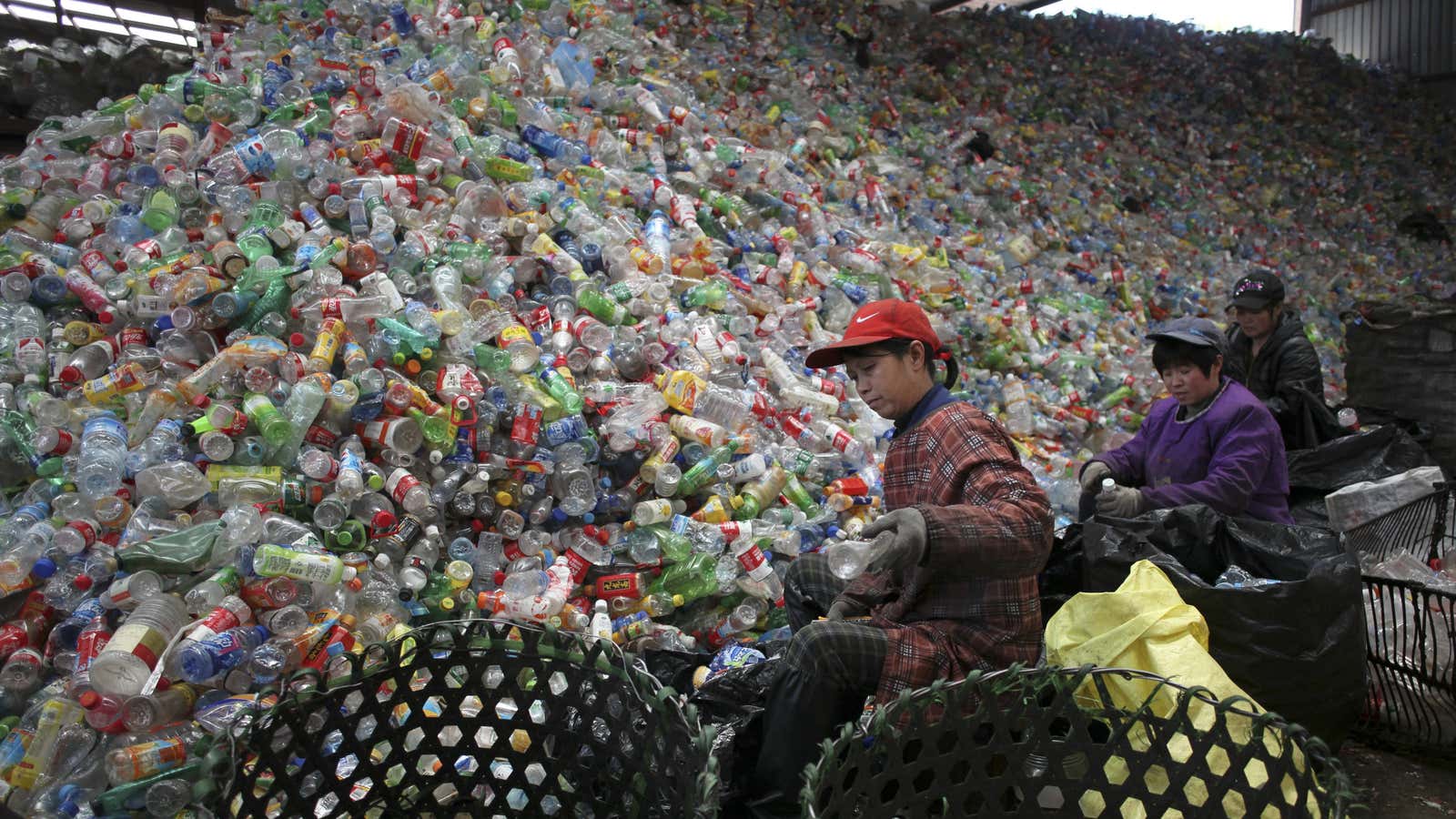 Recycling only delays the day a plastic object ends up in a landfill.