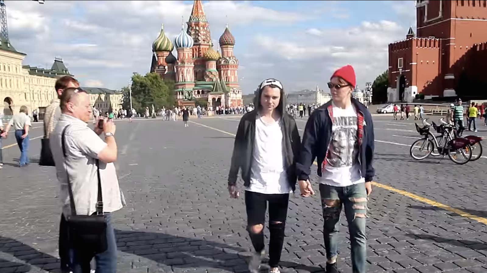 Homophobia reigns in Moscow’s Red Square.