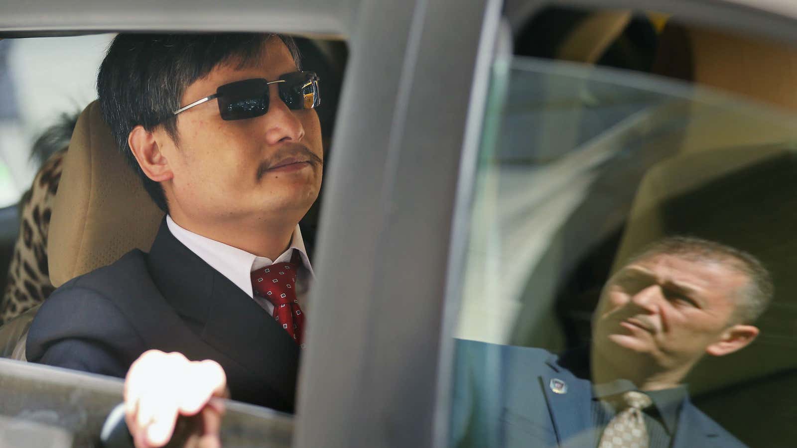 Chinese activist Chen Guangcheng in New York City.