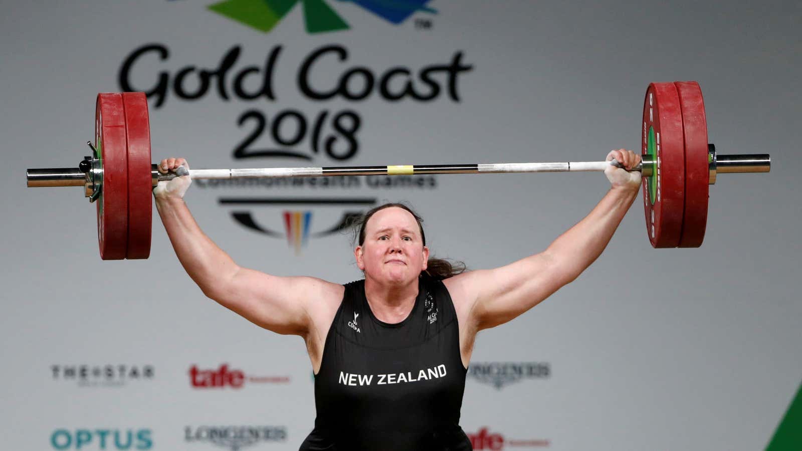Laurel Hubbard, who will compete as the first openly transgender athlete at the Olympics, in 2018.