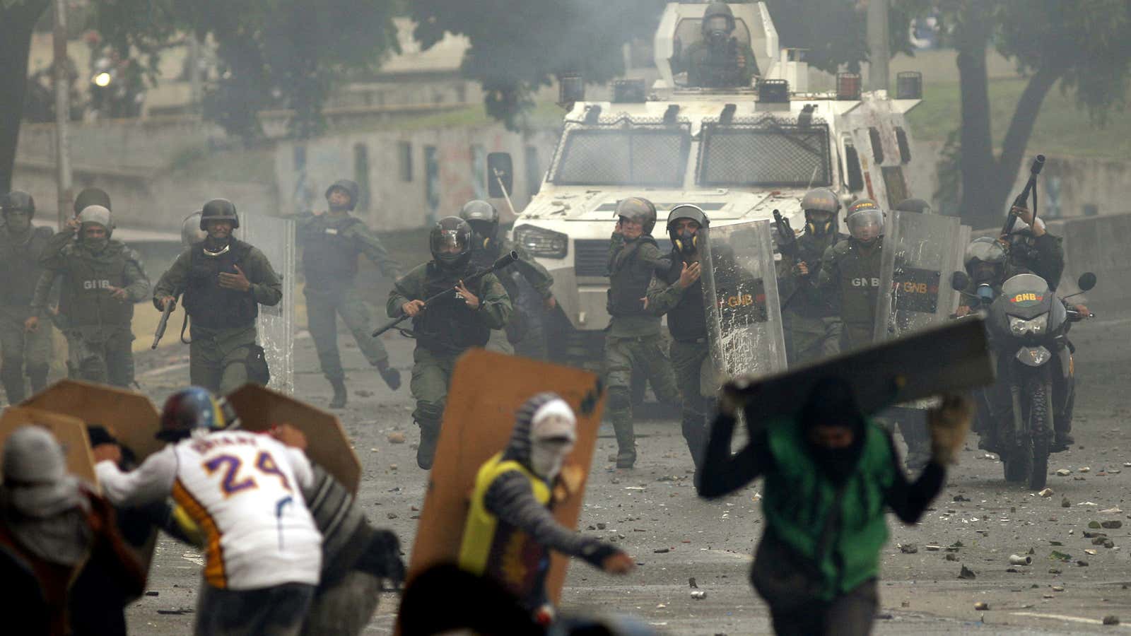 Protests are held almost daily across Venezuela.